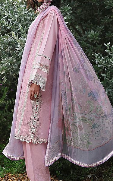 Mushq Rose Pink Lawn Suit | Pakistani Lawn Dress in USA- Image 2