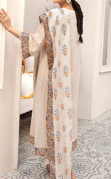 Nishat Ivory Lawn Suit (2 Pcs) | Pakistani Dresses in USA- Image 2