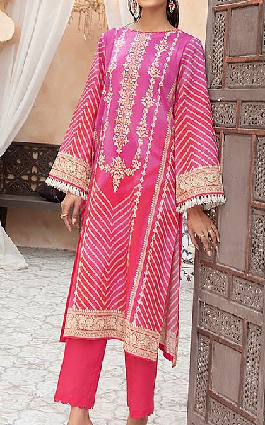 Nishat Brink Pink Lawn Suit (2 Pcs) | Pakistani Dresses in USA- Image 1