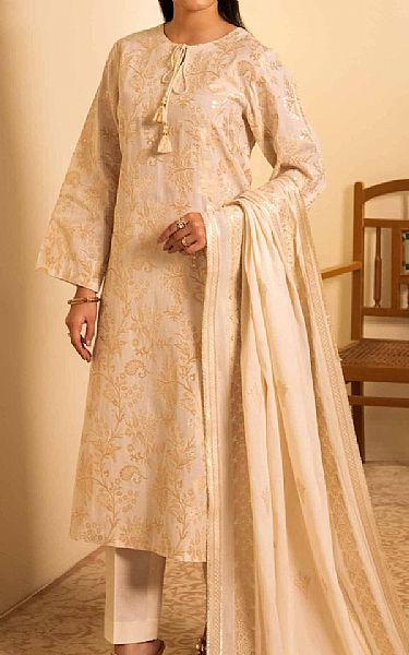 Nishat Burly Wood Jacquard Suit (2 pcs) | Pakistani Lawn Suits- Image 1