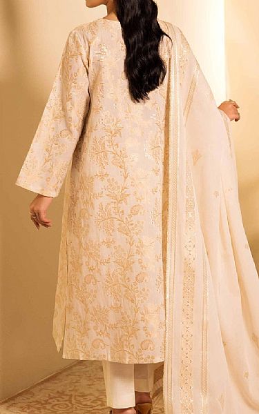 Nishat Burly Wood Jacquard Suit (2 pcs) | Pakistani Lawn Suits- Image 2