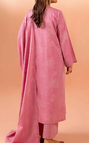 Nishat Pink Jacquard Suit | Pakistani Lawn Suits- Image 2