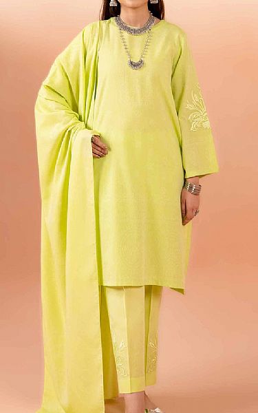 Nishat Parrot Green Jacquard Suit | Pakistani Lawn Suits- Image 1