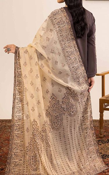 Nishat Woody Brown Cambric Suit | Pakistani Lawn Suits- Image 2