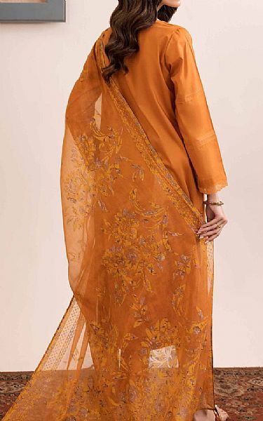Nishat Halloween Orange Jacquard Suit | Pakistani Lawn Suits- Image 2