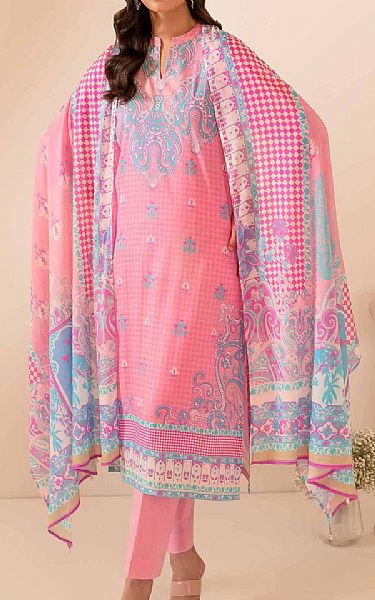 Nishat Soft Pink Lawn Suit | Pakistani Lawn Suits- Image 1