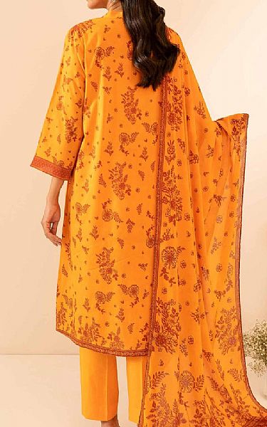 Nishat Cadmium Orange Lawn Suit | Pakistani Lawn Suits- Image 2