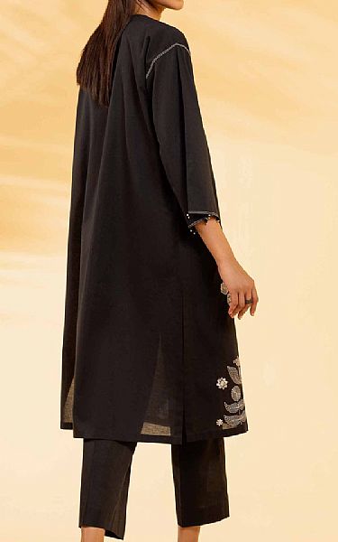 Nishat Black Cambric Suit (2 pcs) | Pakistani Lawn Suits- Image 2