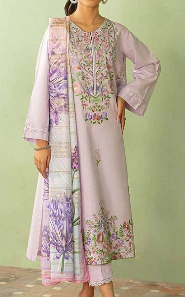 Nishat Lilac Cambric Suit | Pakistani Lawn Suits- Image 1