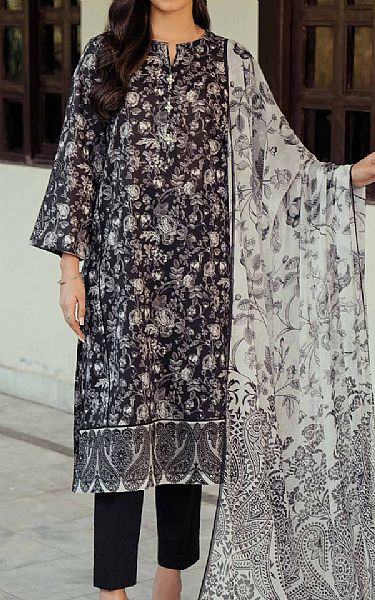 Nishat Black Lawn Suit (2 pcs) | Pakistani Lawn Suits- Image 1