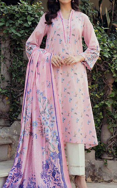 Nishat Cavern Pink Lawn Suit (2 pcs) | Pakistani Lawn Suits- Image 1