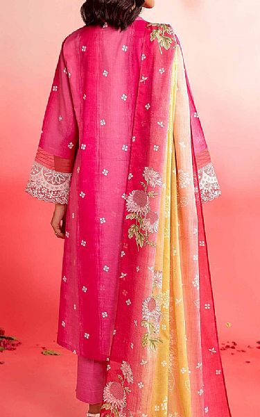 Nishat Hot Pink Lawn Suit | Pakistani Lawn Suits- Image 2