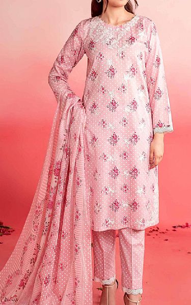Nishat Light Pink Lawn Suit | Pakistani Lawn Suits- Image 1