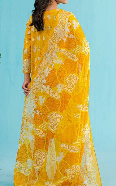 Nishat Golden Yellow Lawn Suit | Pakistani Lawn Suits- Image 2