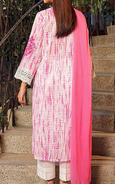 Nishat White/Pink Lawn Suit | Pakistani Lawn Suits- Image 2