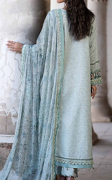 Nishat Pale Aqua Lawn Suit | Pakistani Lawn Suits- Image 2