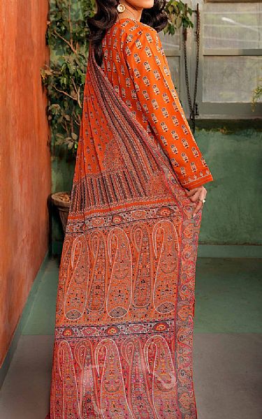 Nishat Orange Lawn Suit | Pakistani Lawn Suits- Image 2