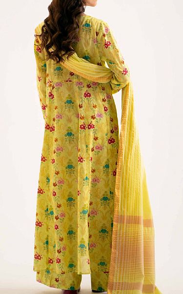 Nishat Burnt Yellow Lawn Suit | Pakistani Lawn Suits- Image 2