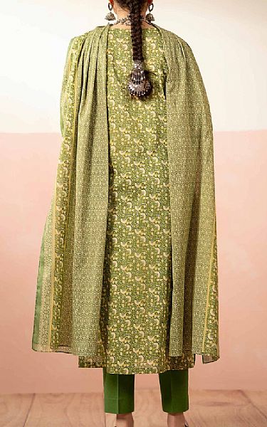Nishat Apple Green Lawn Suit | Pakistani Lawn Suits- Image 2
