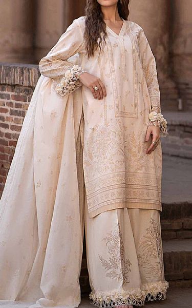 Nishat Ivory Lawn Suit | Pakistani Lawn Suits- Image 1