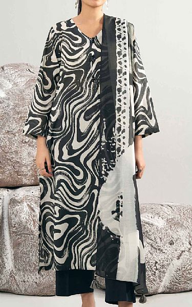 Nishat Black Lawn Suit (2 pcs) | Pakistani Lawn Dress in USA- Image 1