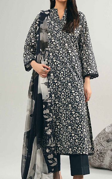 Nishat Black Lawn Suit (2 pcs) | Pakistani Lawn Dress in USA- Image 1