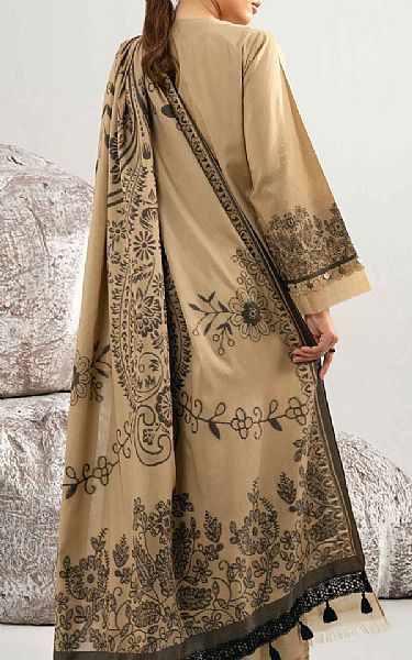 Nishat Beige Jacquard Suit | Pakistani Lawn Dress in USA- Image 2