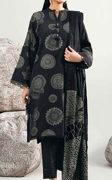Nishat Black Jacquard Suit | Pakistani Lawn Dress in USA- Image 1
