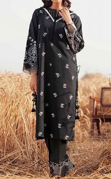 Nishat Black Lawn Suit (2 pcs) | Pakistani Lawn Dress in USA- Image 1