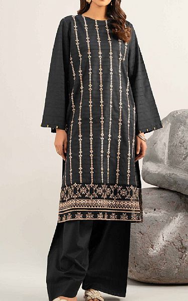Nishat Black Lawn Suit (2 pcs) | Pakistani Lawn Dress in USA- Image 1