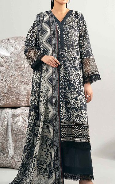 Nishat Black Lawn Suit | Pakistani Lawn Dress in USA- Image 1