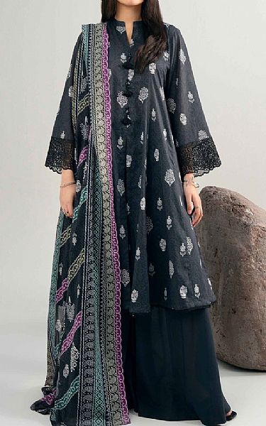 Nishat Black Lawn Suit | Pakistani Lawn Dress in USA- Image 1