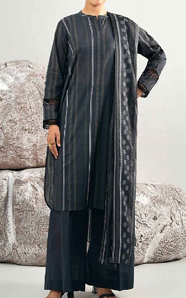 Nishat Black Lawn Suit | Pakistani Lawn Dress in USA- Image 1