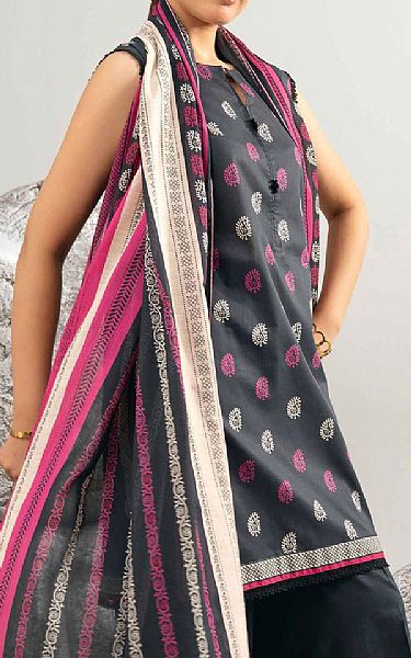 Nishat Black Lawn Suit | Pakistani Lawn Dress in USA- Image 2