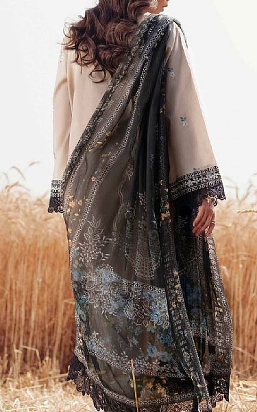 Nishat Beige Cambric Suit | Pakistani Lawn Dress in USA- Image 2