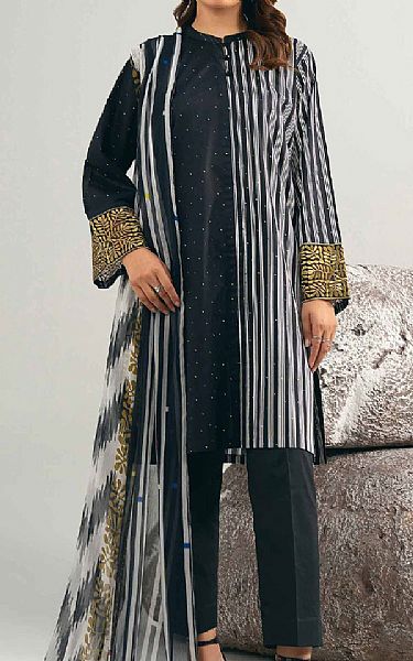 Nishat Black Cambric Suit | Pakistani Lawn Dress in USA- Image 1