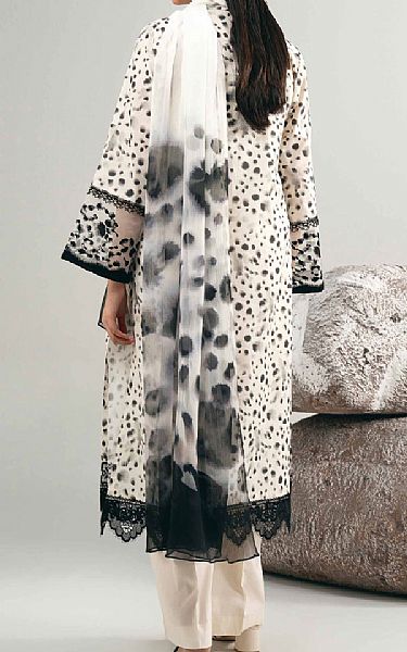 Nishat Off-white Lawn Suit | Pakistani Lawn Dress in USA- Image 2