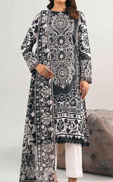 Nishat Black Cambric Suit | Pakistani Lawn Dress in USA- Image 1