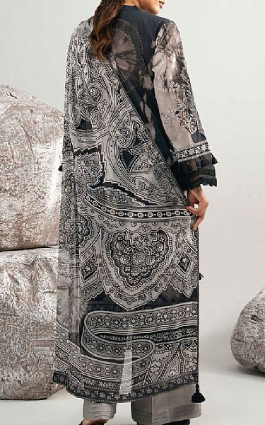 Nishat Grey/Black Cambric Suit | Pakistani Lawn Dress in USA- Image 2