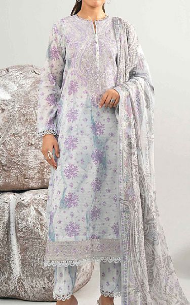 Nishat Sky Blue Lawn Suit | Pakistani Lawn Dress in USA- Image 1