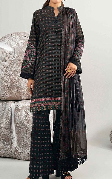 Nishat Black Lawn Suit | Pakistani Lawn Dress in USA- Image 1