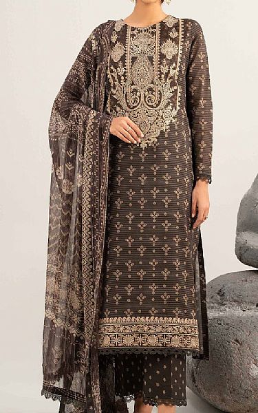 Nishat Brown Lawn Suit | Pakistani Lawn Dress in USA- Image 1
