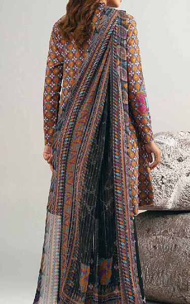 Nishat Mustard/Black Lawn Suit | Pakistani Lawn Dress in USA- Image 2