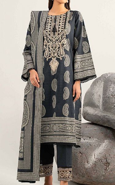 Nishat Black Lawn Suit | Pakistani Lawn Dress in USA- Image 1