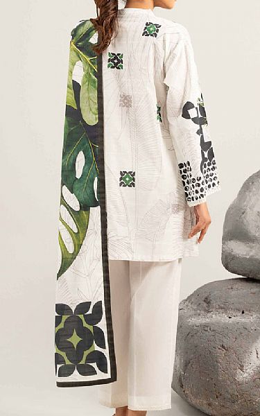 Nishat Off-white Lawn Suit | Pakistani Lawn Dress in USA- Image 2