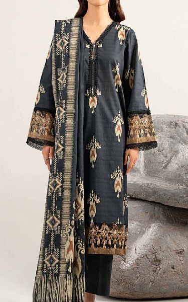 Nishat Black Lawn Suit | Pakistani Lawn Dress in USA- Image 1