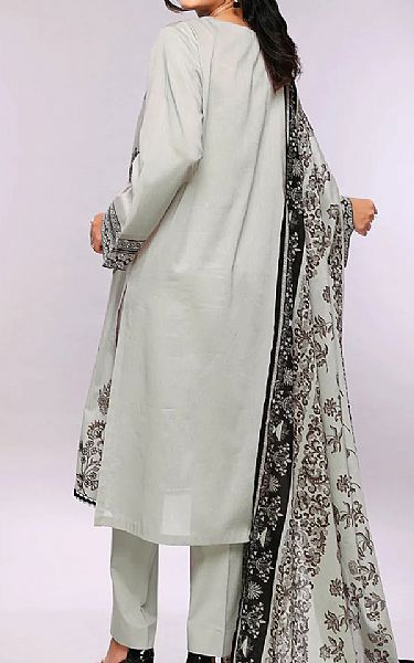 Nishat Light Grey Lawn Suit | Pakistani Dresses in USA- Image 2