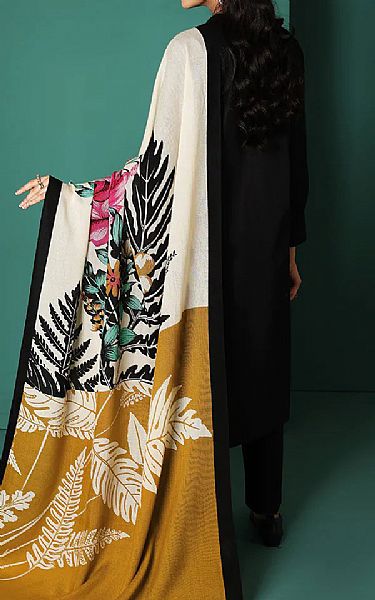 Nishat Black Karandi Suit | Pakistani Winter Dresses- Image 2