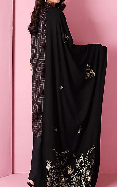 Nishat Black Yarn Suit | Pakistani Winter Dresses- Image 2