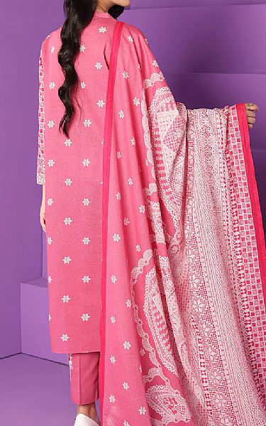 Nishat Hot Pink Khaddar Suit | Pakistani Dresses in USA- Image 2